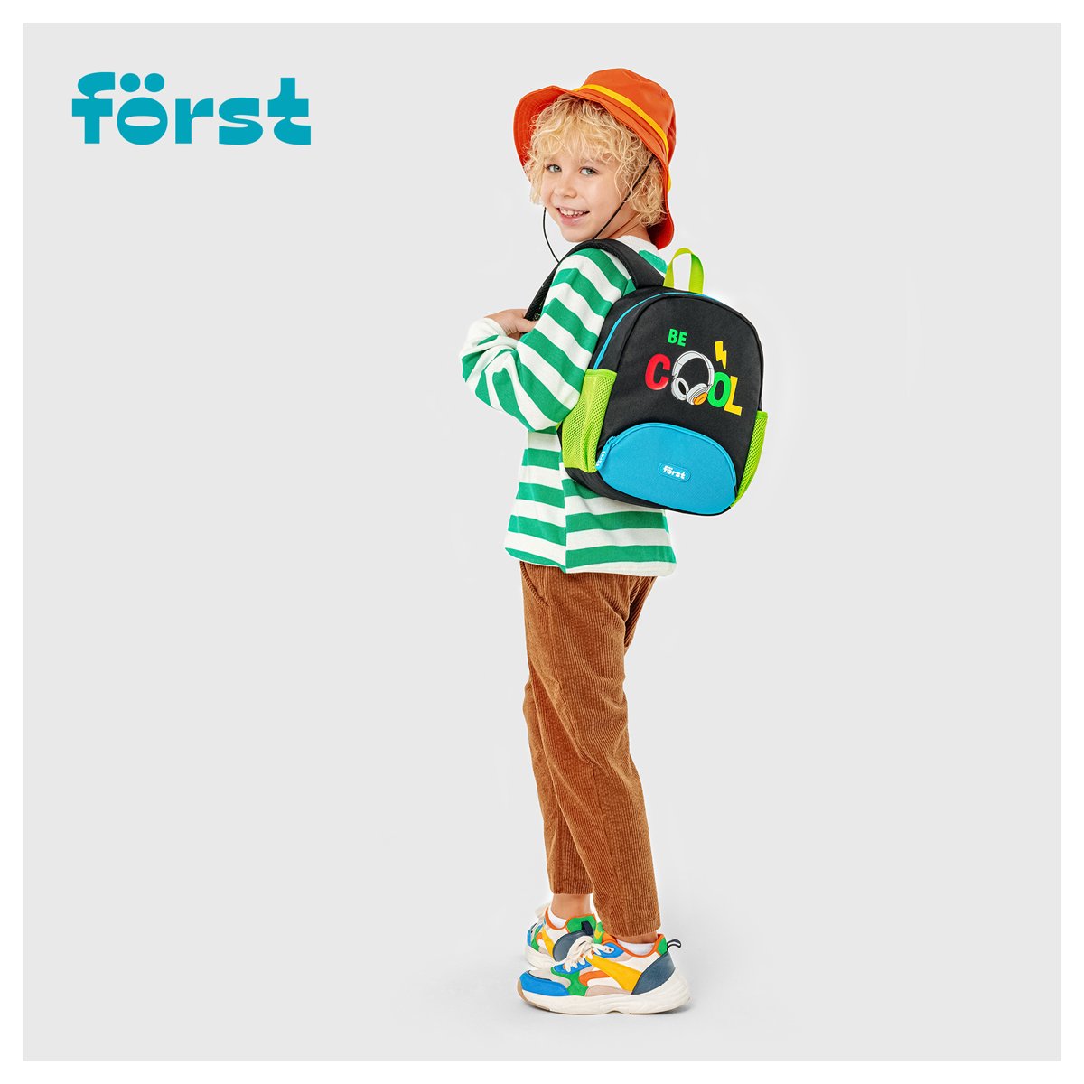 Рюкзак Först F-Kids «Be cool» 30×23×13см, 1 отделение, 3 кармана, уплотненная спинка