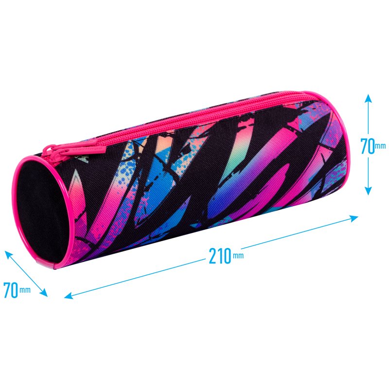 Пенал-тубус 2 отделения, 210×70 Berlingo «Zig zag», полиэстер