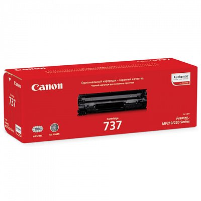 Картридж лазерный CANON (737) MF211/212w/216n/217w/226dn/229dw, оригинальный, ресурс 2400 стр.