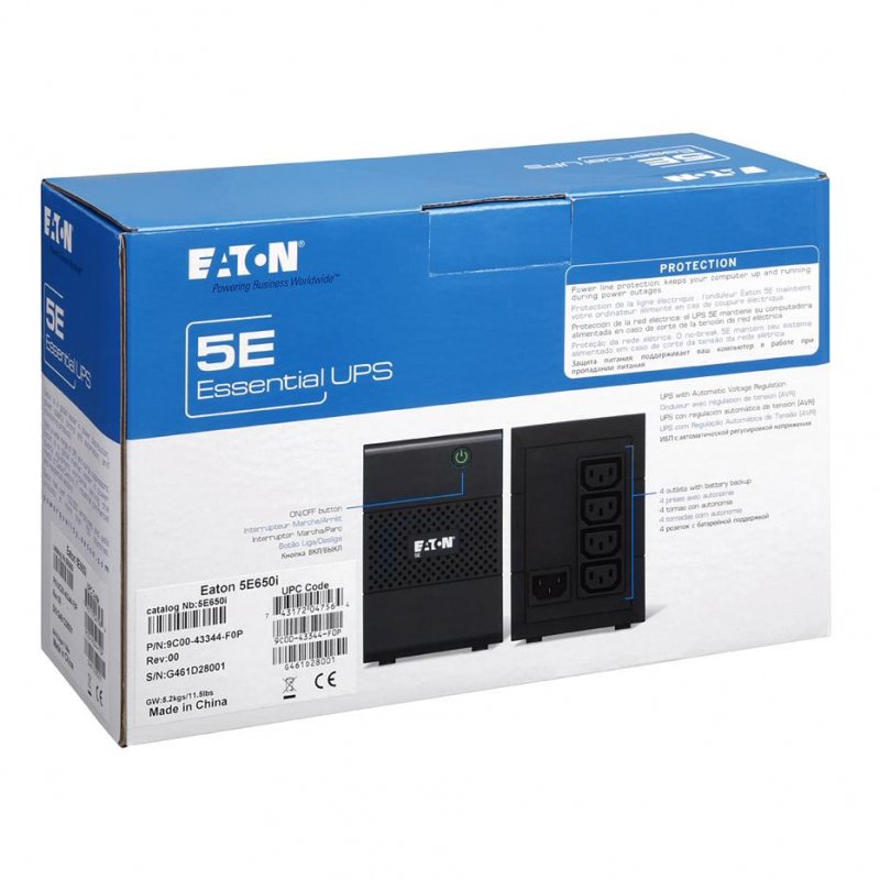 Источник бесперебойного питания Eaton 5E 5E650I