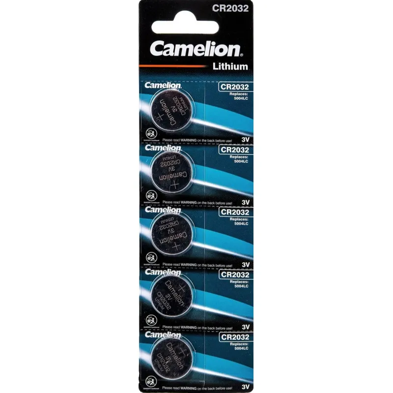 превью Батарейки Camelion таблетки CR2032 (5 штук в упаковке)