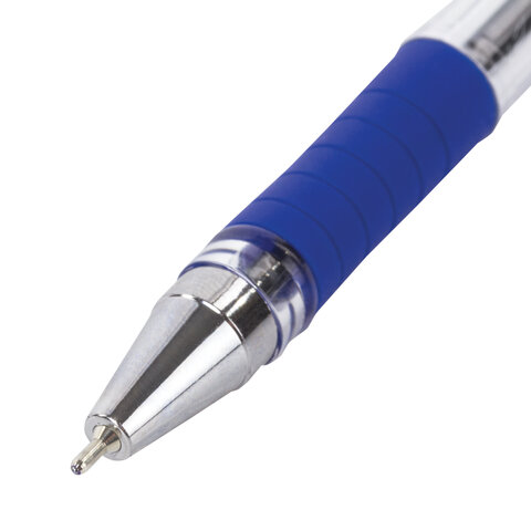 Ручка шариковая масляная с грипом BRAUBERG «Model-XL» ORIGINAL, СИНЯЯ, узел 0.7 мм, линия письма 0.35 мм, 143242