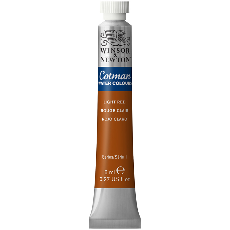 превью Акварель Winsor&Newton «Cotman», 8мл, туба, светло-красный