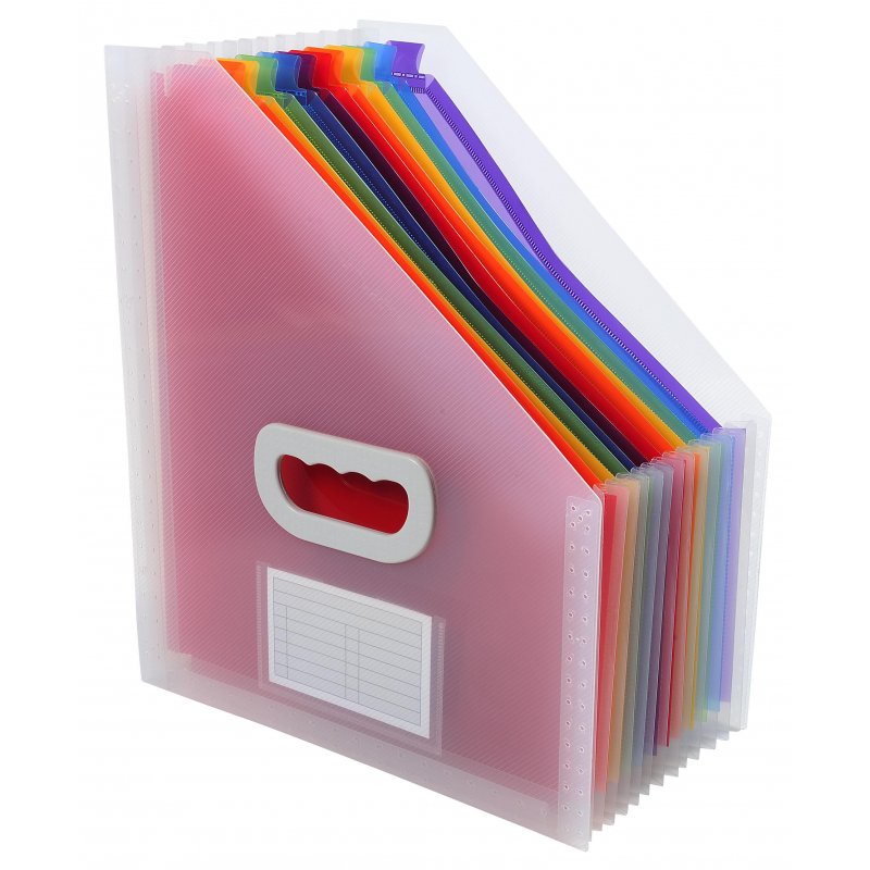 Вертикальный накопитель Exacompta Crystal Magazine File 12 отделений (26.5×32.5 см)