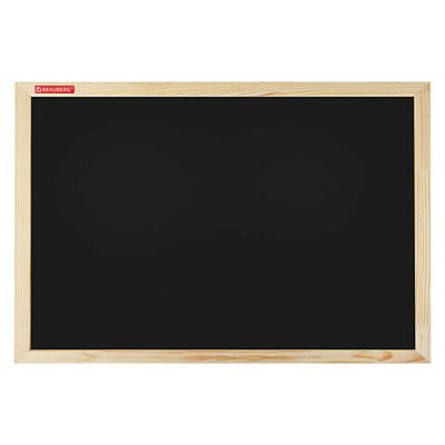 Доска для мела магнитная 30×45 смчернаядеревянная рамкаBRAUBERG «Wood»238801