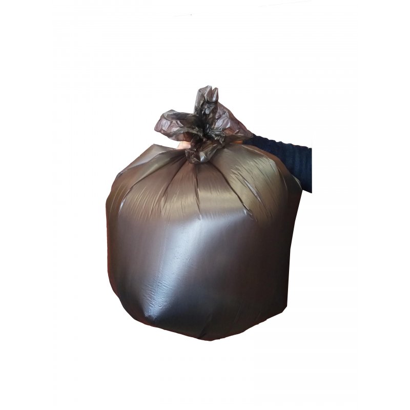 Мешки для мусора на 60 л Эконом черные (ПНД, 15 мкм, в рулоне 20 шт, 60×80 см)