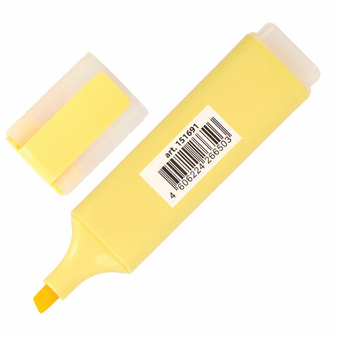 Текстовыделитель BRAUBERG «ORIGINAL PASTEL», ВАНИЛЬ, линия 1-5 мм