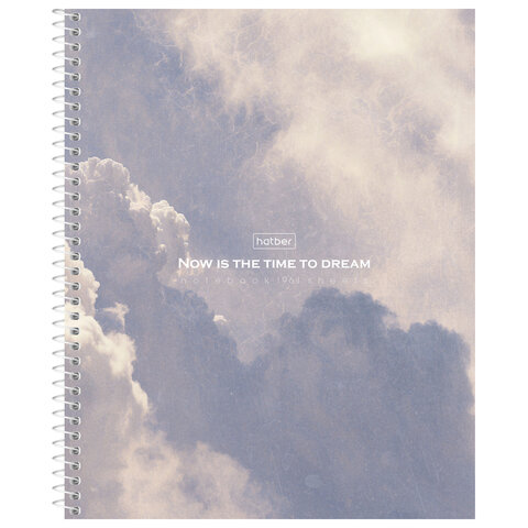 Тетрадь А5 96 л., HATBER, спираль, клетка, матовая ламинация, «Dream» (микс в спайке), 093671