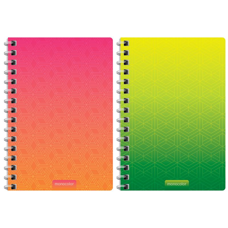 превью Записная книжка А6 120л. на гребне «Моноколор. Bright modern»