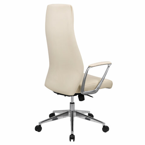 Кресло BRABIX PREMIUM ''Adept EX-752'', синхромеханизм, алюминий, экокожа, бежевое