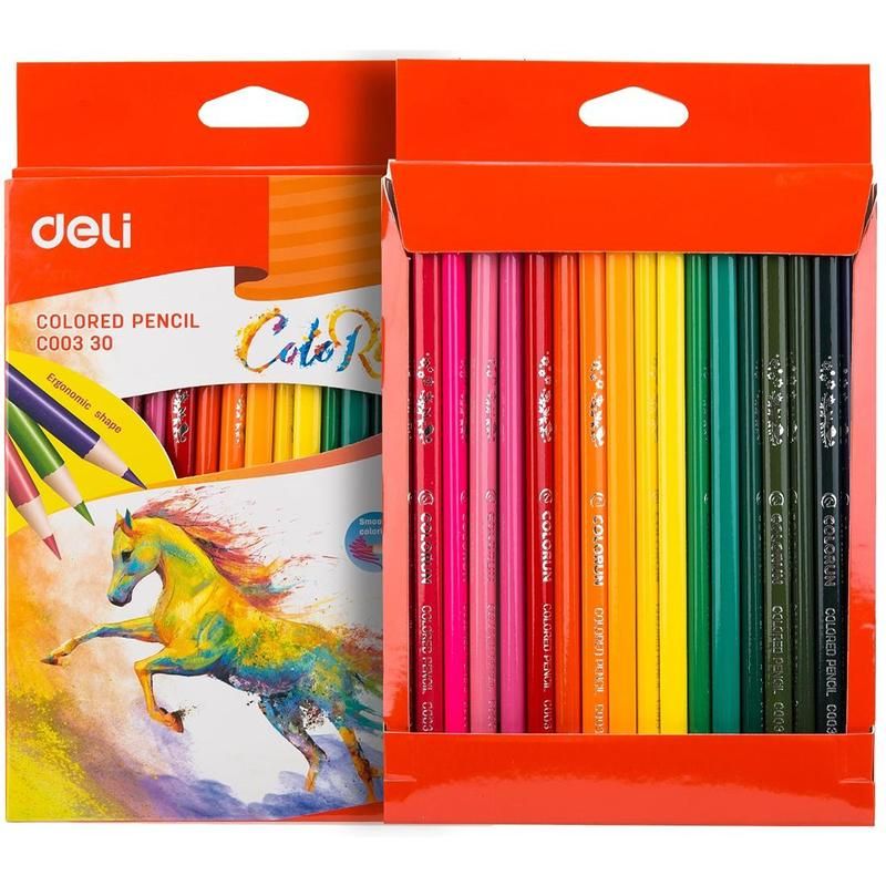 Карандаши цветные Deli ColoRun 36 цветов трехгранные