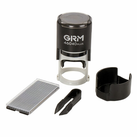 Печать самонаборная круглая GRM R40 plus, 1 круг, касса в комплекте