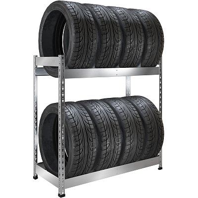 Стеллаж металлический SB 1153×1167х525 для хранения 8 шин оцинк