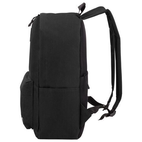 Рюкзак BRAUBERG POSITIVE универсальный, потайной карман, «Black», 42×28х14 см