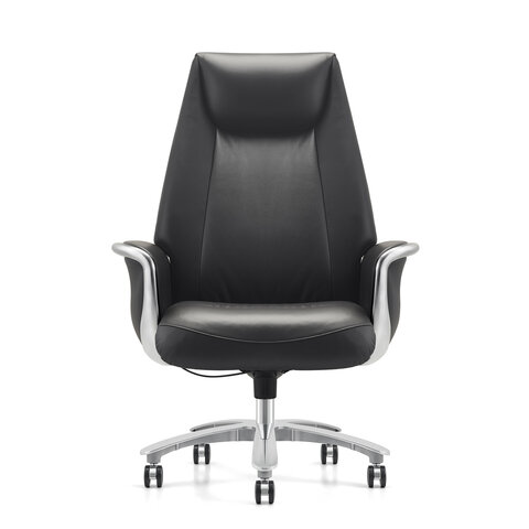 Кресло HAWASAN (ХАВАСАН) PREMIUM EX-800, до 200 кг, синхромеханизм, алюминий, экокожа, черное