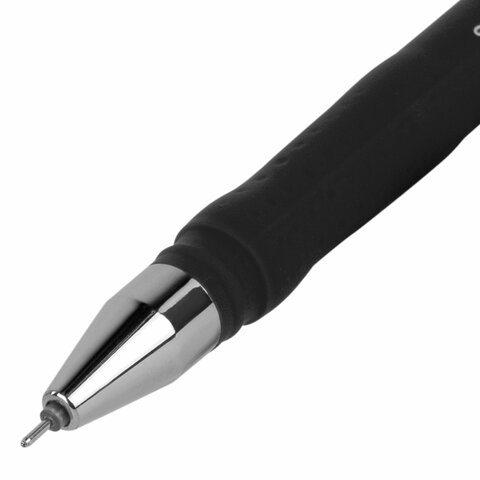 Ручка гелевая BRAUBERG SPECIAL, ЧЕРНАЯ, игольчатый узел 0.38 мм, тонкая линия письма 0.2 мм