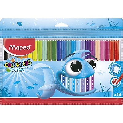 Фломастеры Maped color peps ocean 24 цвета