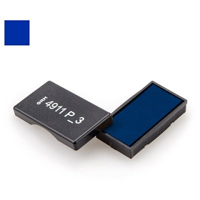 Подушка сменная 38×14 мм, синяя, для GRM 4911P3, Ideal 4911, Trodat 4911P3, 4820, 4822.4846,171000015