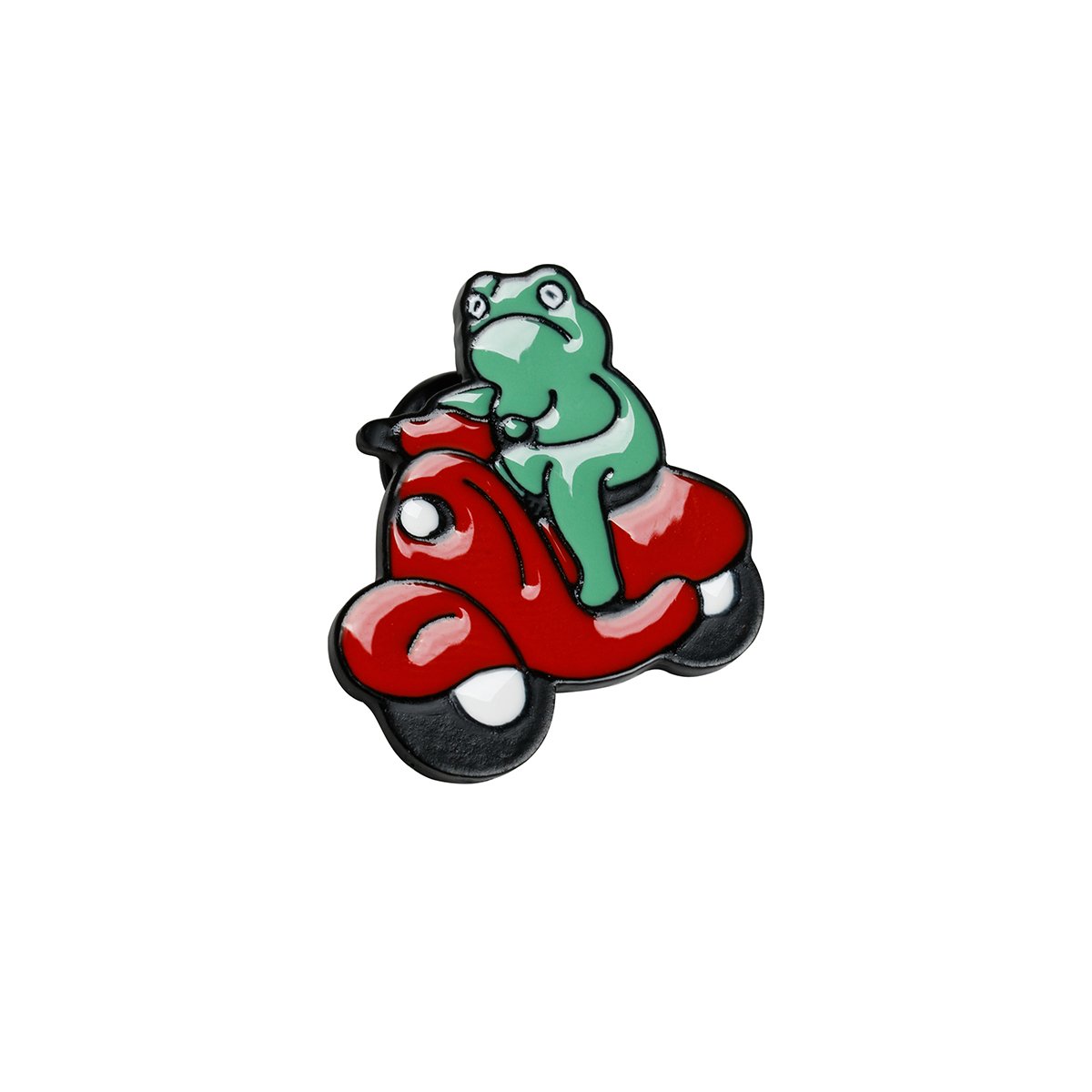 Набор металлических значков MESHU «Frog in trend», эмаль, 4шт