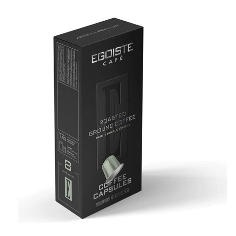Кофе в капсулах EGOISTE «PERU» для кофемашин Nespresso, 10 порций, арабика 100%, ФРАНЦИЯ