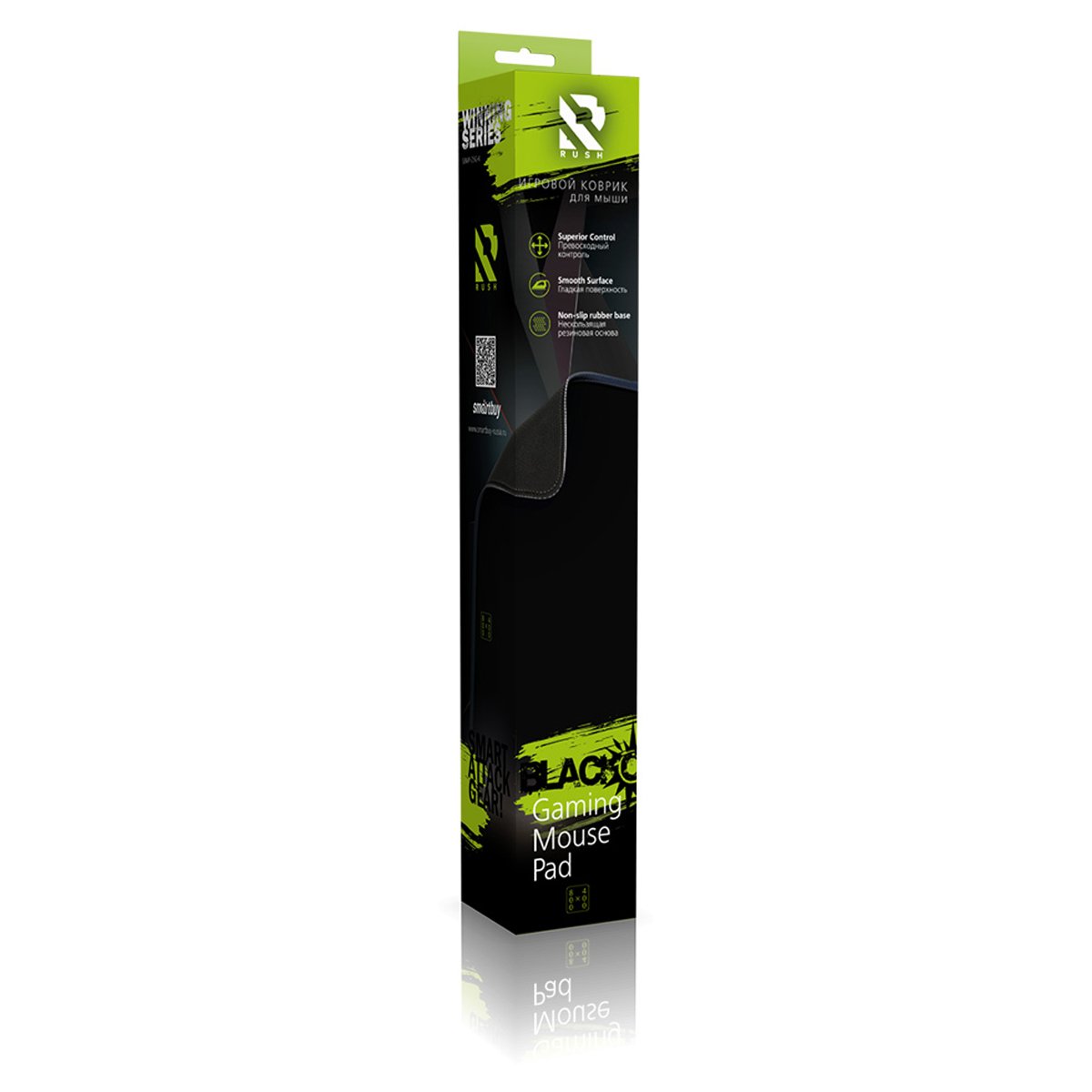 Коврик для мыши Smartbuy Blackout, 800×400×3мм, ткань+резиновая основа