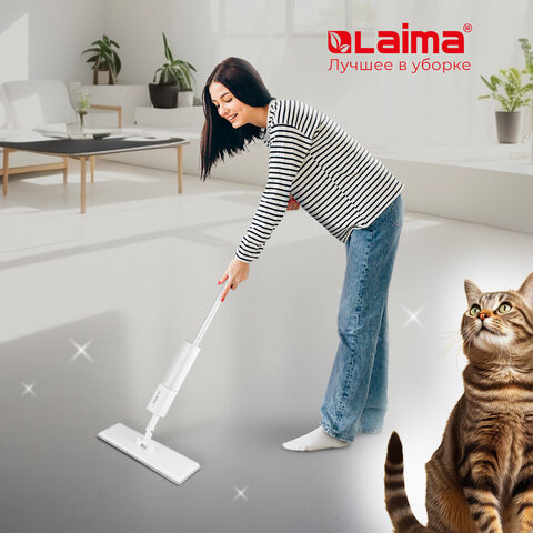 Швабра с распылителем NeoSpray luxe2 насадки T-Clean из плотной микрофибрыскребокLAIMA609147