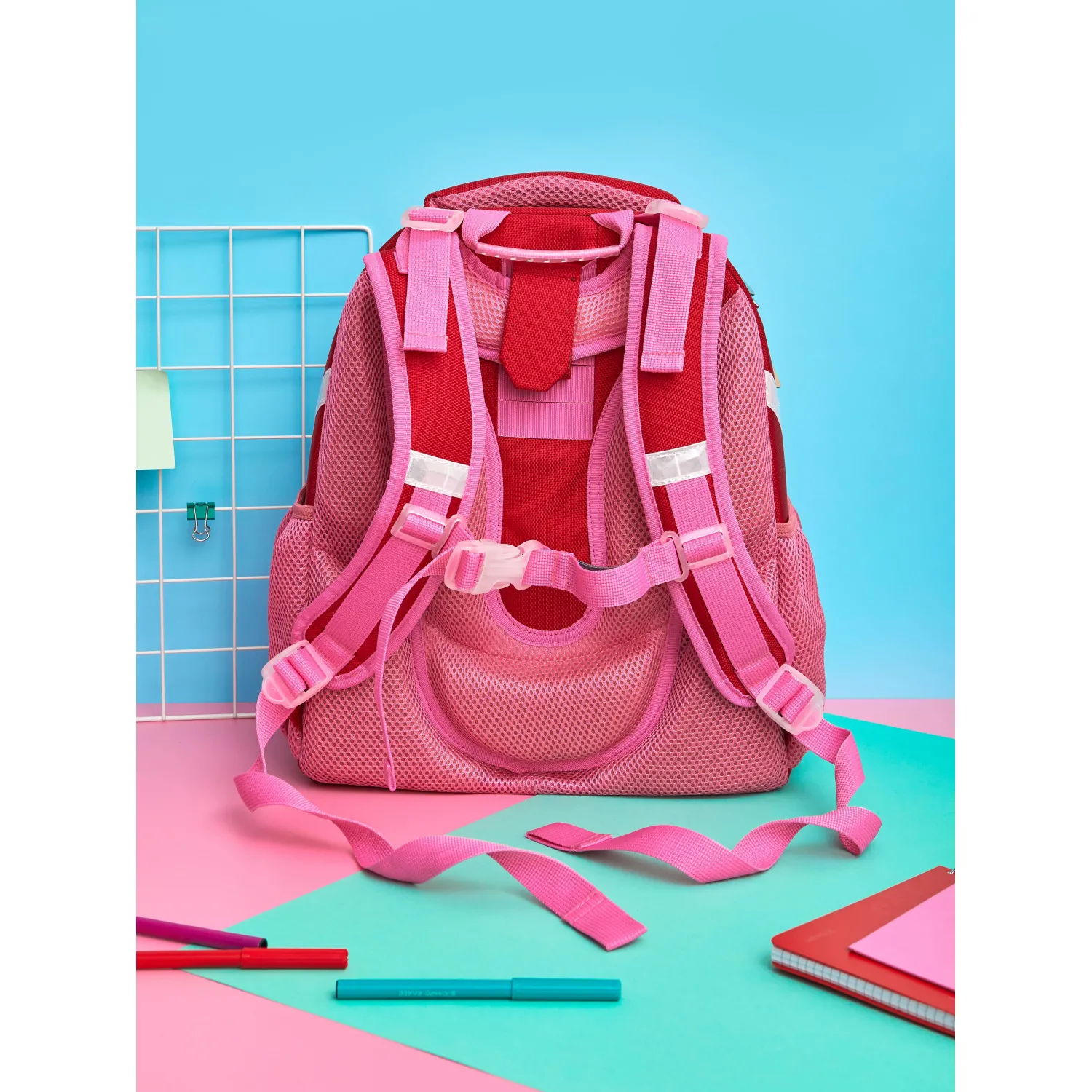 Ранец Комус Класс Basic Amour, розовый, 2 отд, эргоном спинка