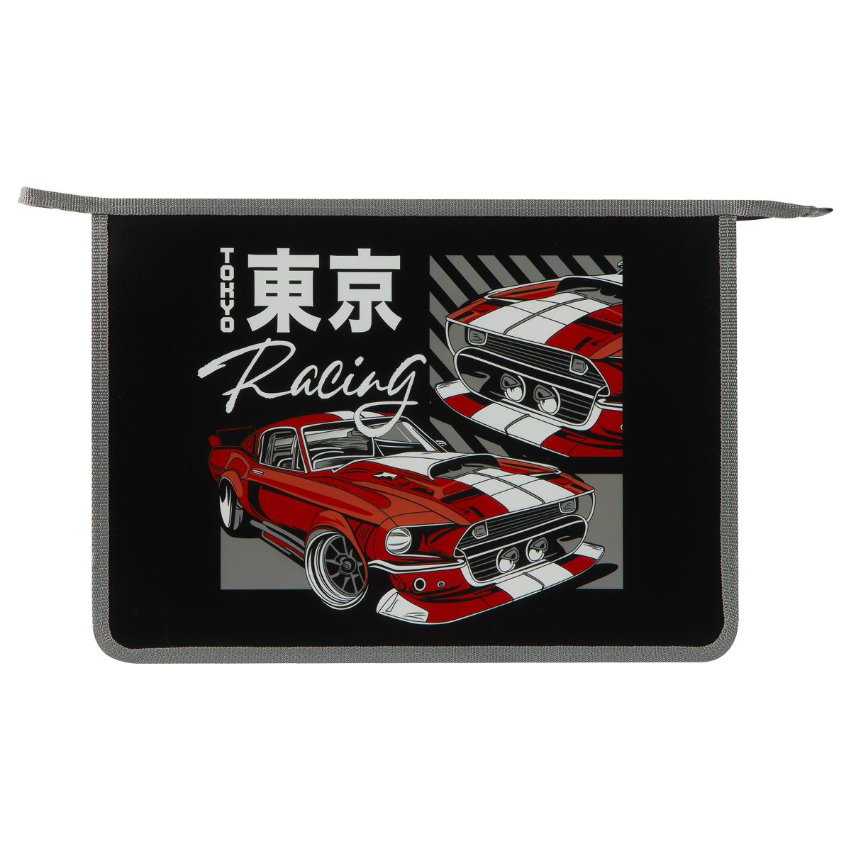 Папка для тетрадей 1 отделение, ArtSpace «Tokyo Racing», А4, пластик, на молнии