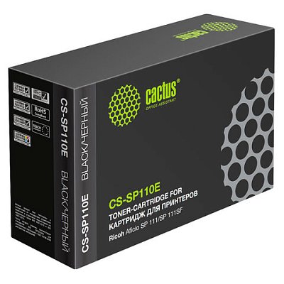 Картридж лазерный CACTUS (CS-SP110E) для RICOH SP 110E/SP 111/SP 111SU/SP 111SF, ресурс 2000 стр. 