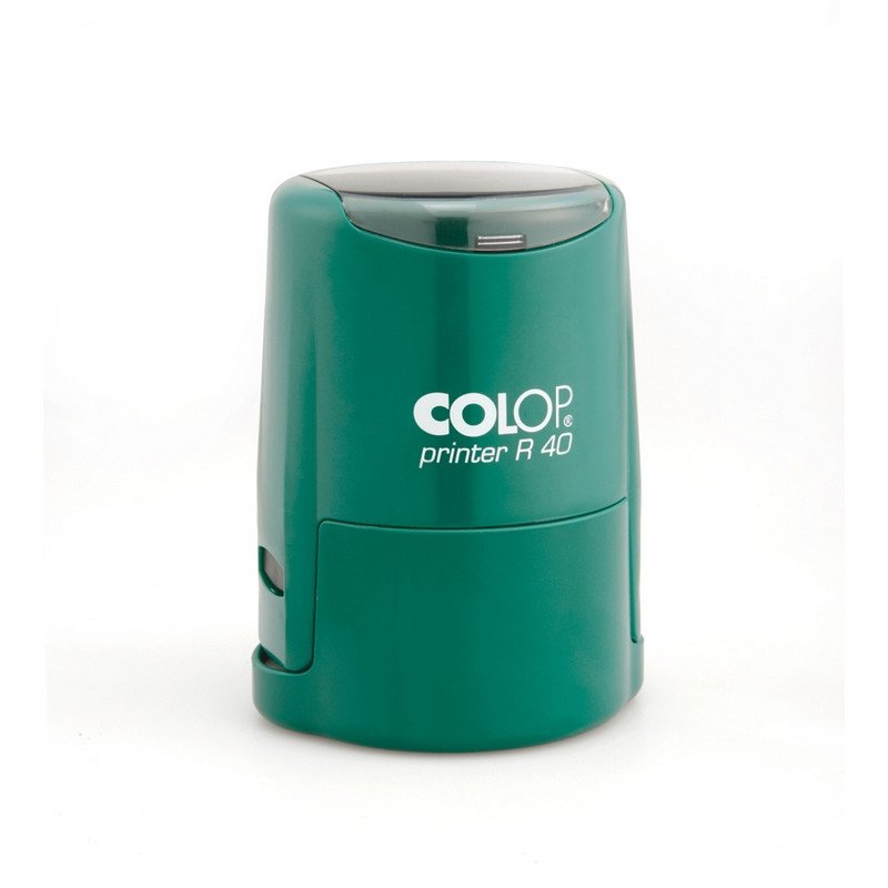 Оснастка для печати круглая Colop Printer R40 40 мм с крышкой бирюзовая