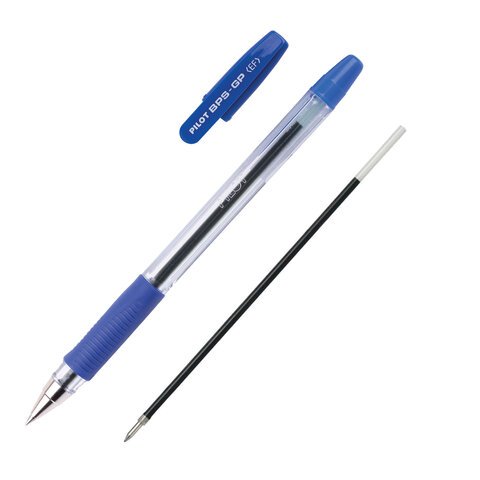 Ручка шариковая PILOT BPS-GP-EF резин.манжет. синяя 0,25мм