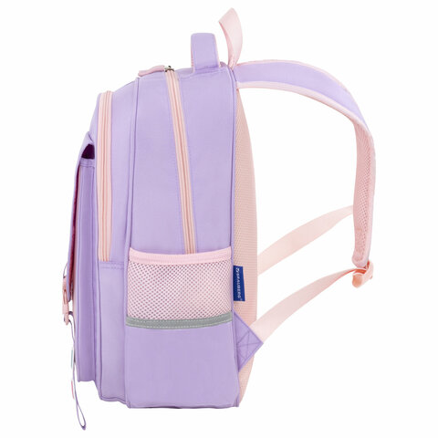 Рюкзак BRAUBERG SNAP, 2 отделения, 3 кармана, «Delicate lilac», 39×28х16 см