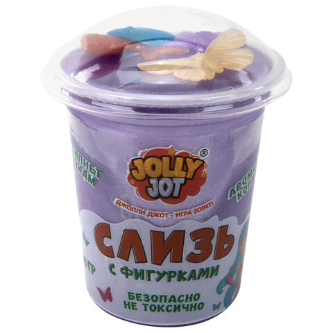 Слайм, слизь с фигурками, русалочки, 200 г, НАБОР 3 шт., JOLLY JOT (ДЖОЛЛИ ДЖОТ)