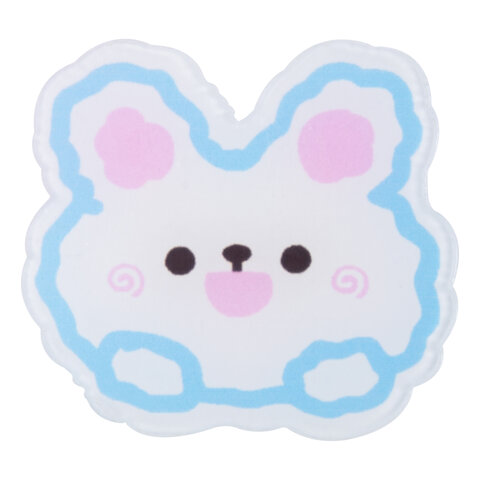 Пенал BRAUBERG, 1 отделение, полиэстер, «Sweet bunny», белый, 19×4х6 см