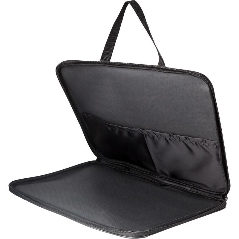 Папка-портфель тканевая Attache A4 черная (360×20×270 мм, 1 отделение) ручка из тесьмы
