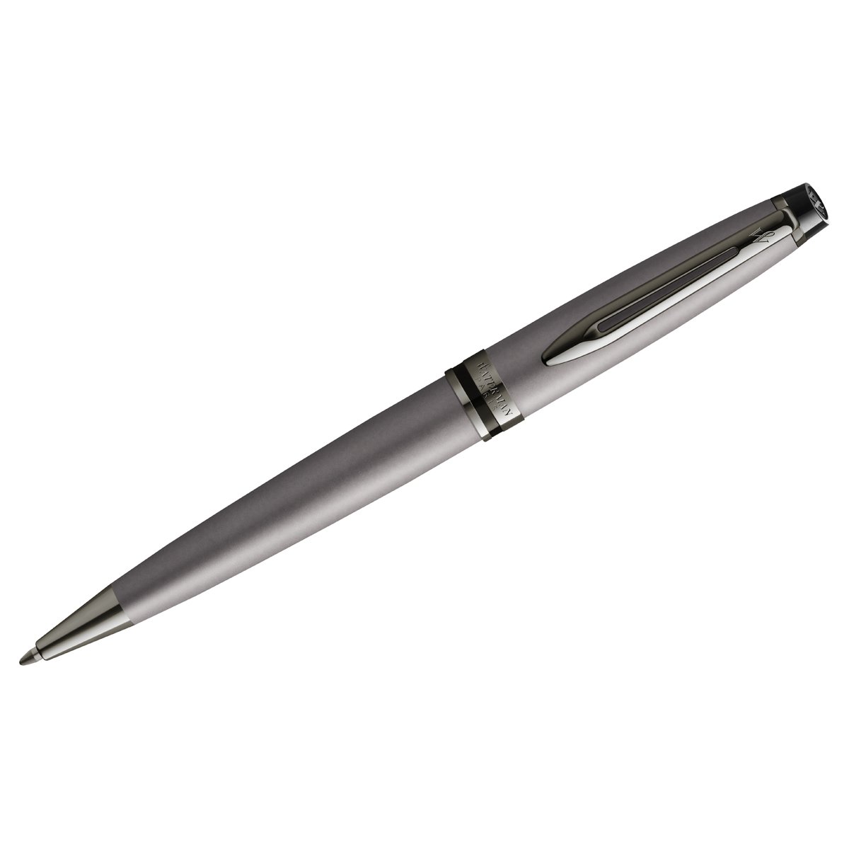 превью Ручка шариковая Waterman «Expert Metallic Silver RT» синяя, 1.0мм, подарочная упаковка