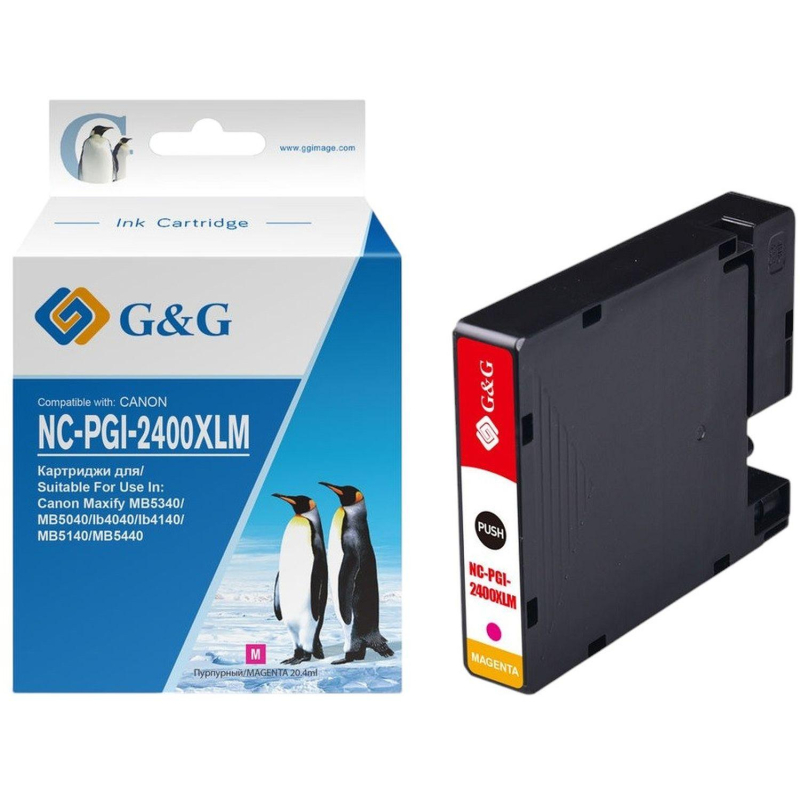 Картридж струйный GG PGI-2400XL M пур. для Canon MAXIFY iB4040/ МВ5040