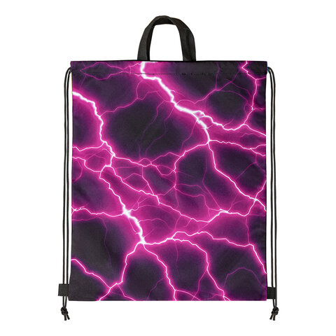 Мешок для обуви BRAUBERG большой удобный с ручкой, 51×41 см, Lightning