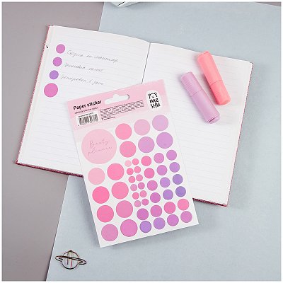 Наклейки бумажные MESHU «Beauty planner pink»