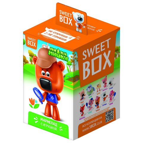 Жевательный мармелад с игрушкой Sweet Box (СВИТБОКС) «МИ-МИ-МИШКИ», 10 г