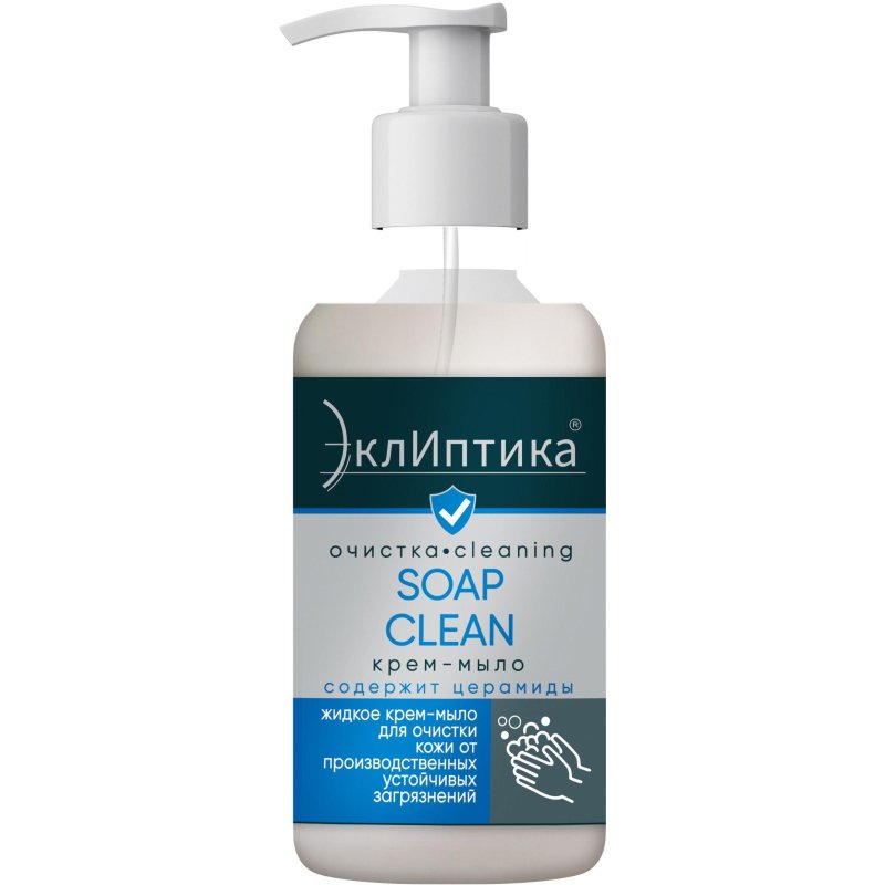 превью Крем-мыло ТМ ЭклИптика SOAP CLEAN, флакон с помпой 500 мл