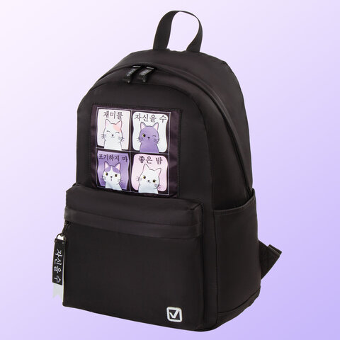 Рюкзак BRAUBERG FASHION CITY универсальныйFriendly cats44×31х16 см229965