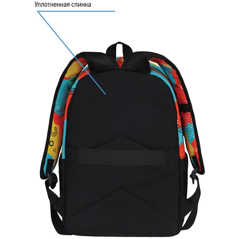 Рюкзак Berlingo Casual «Memphis» 39.5×27×13см, 1 отделение, 3 кармана, уплотненная спинка