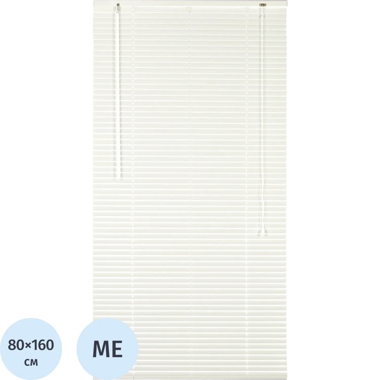 превью Жалюзи Комус Мебель алюминиевые 80×160см, белые