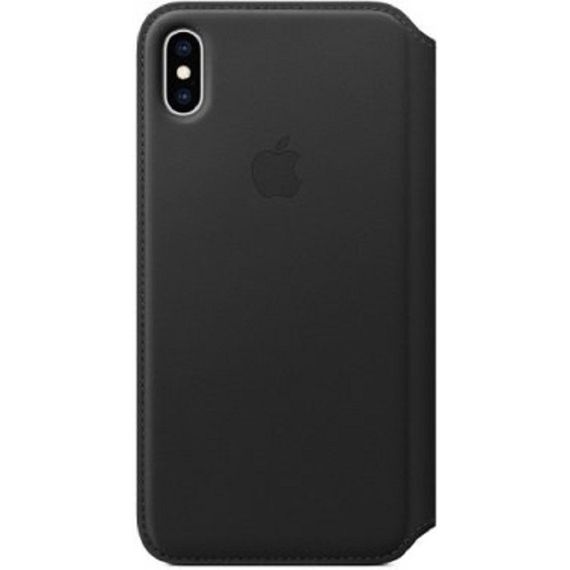 превью Чехол Apple Leather Folio для Apple iPhone XS Max Black (MRX22ZM/A)