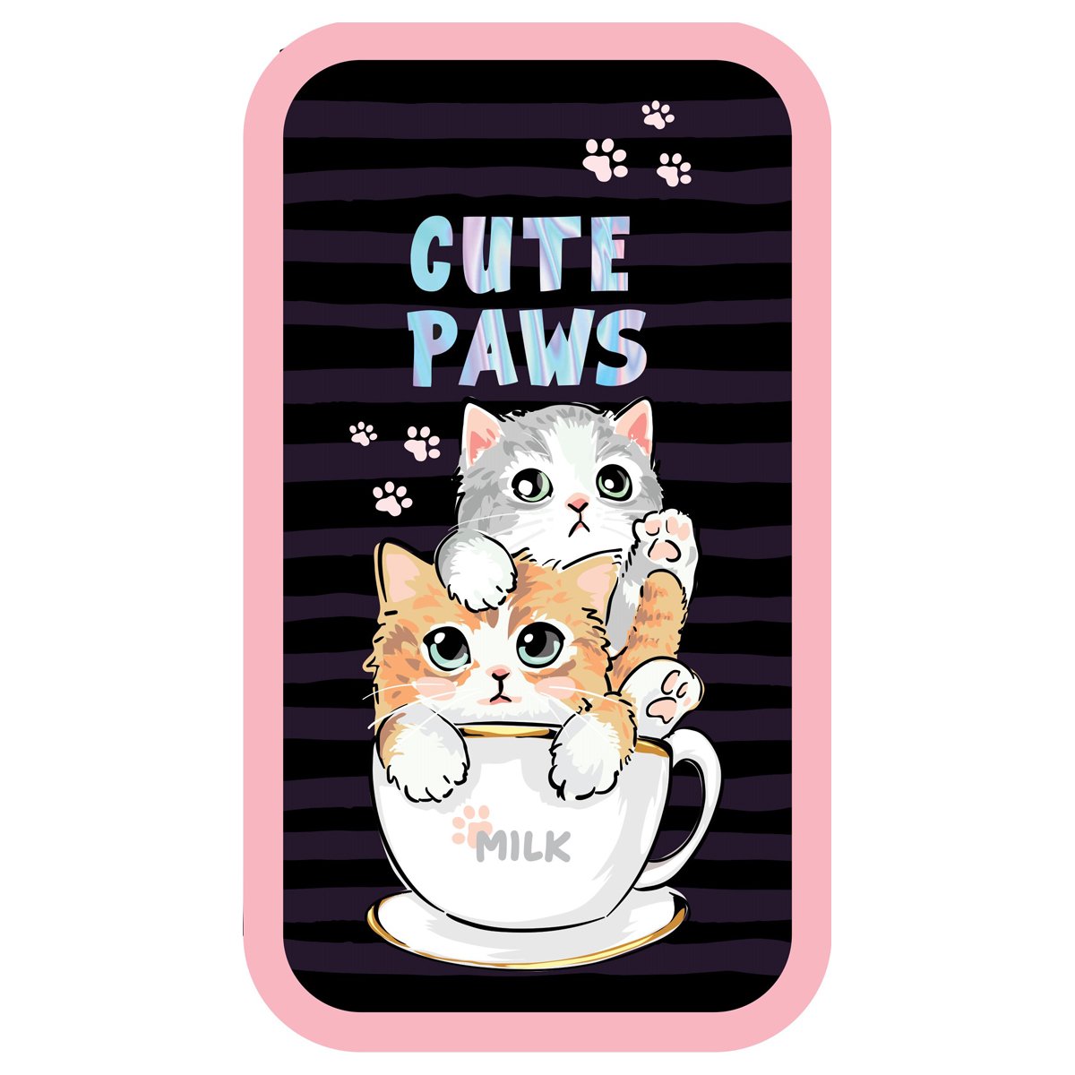 превью Пенал 2 отделения, 190×105 ArtSpace «Cute Paws», ламинированный картон