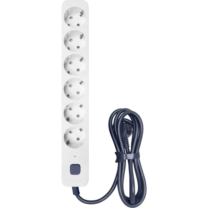 Сетевой фильтр Powercom SP-06W 1.8 м (6 розеток) белый/серый