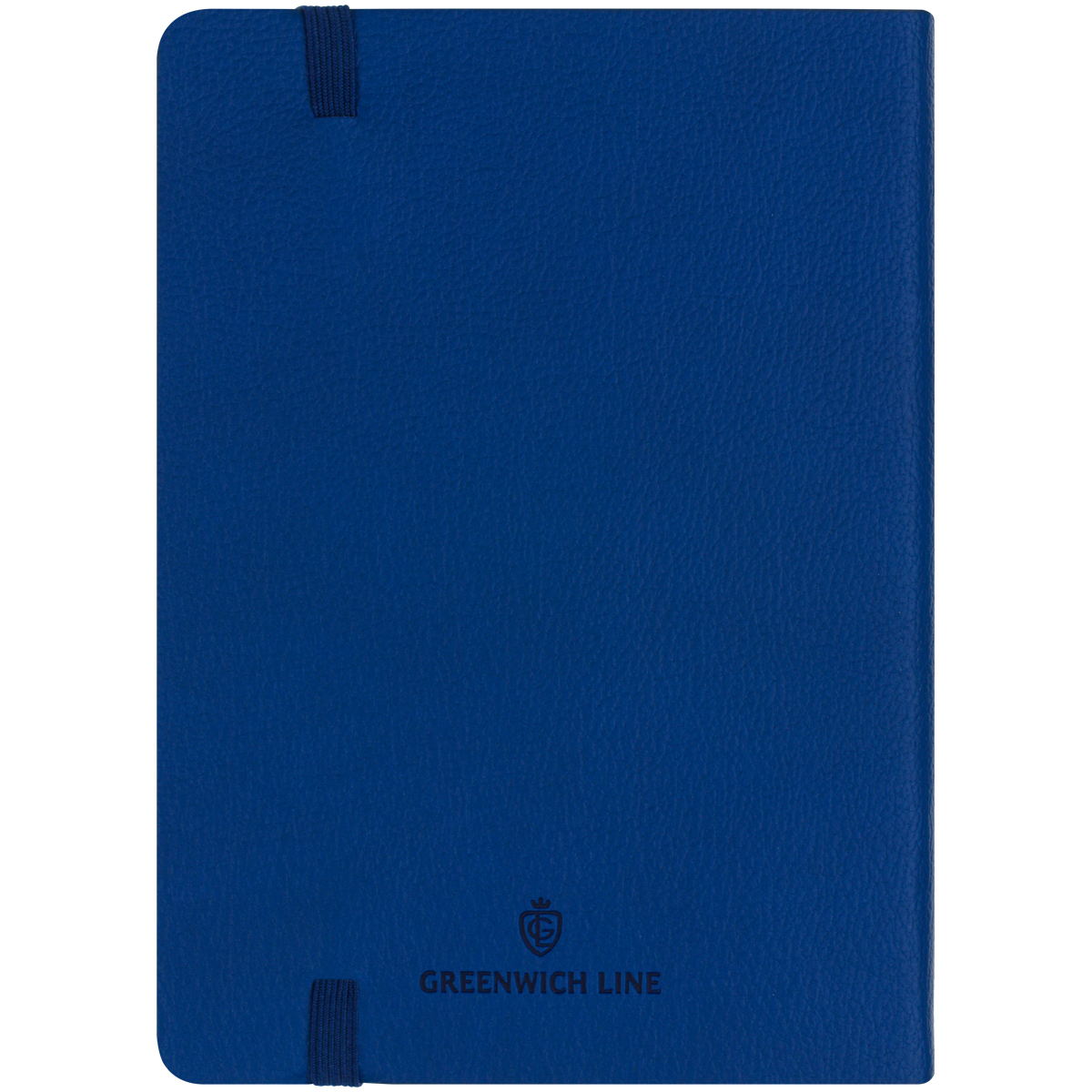 Записная книжка А6 80л. ЛАЙТ, кожзам, Greenwich Line «Classic. Blue», с резинкой, фактурное тиснение, блок в клетку