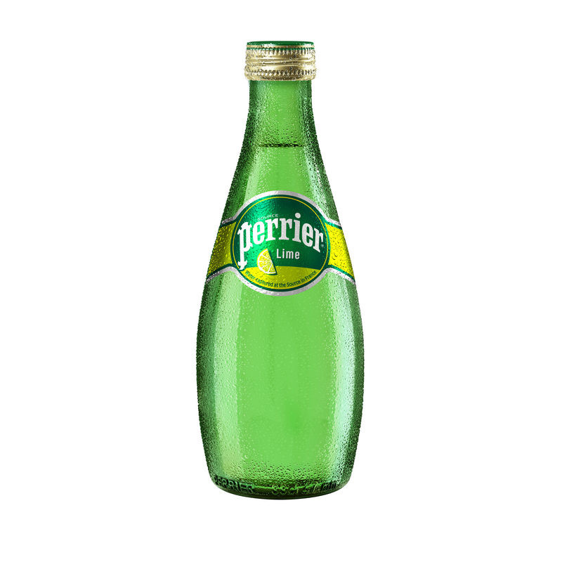 Вода минеральная Perrier газированная со вкусом лайма 0.33 л (4 штуки в упаковке)