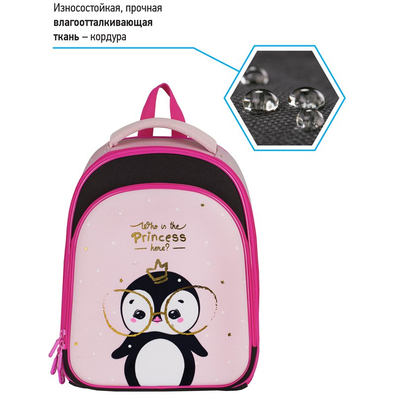 Ранец Berlingo Expert Plus «Princess» 38×29×15см, 2 отделения, 2 кармана, анатомическая спинка
